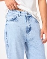 Shop Men's Blue Washed Straight Fit Mid-Rise Jeans