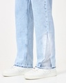 Shop Men's Blue Washed Straight Fit Mid-Rise Jeans