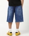 Shop Men's Blue Washed Straight Fit Shorts-Design