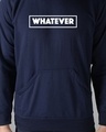 Shop Men's Blue Whatever Hoodie Sweatshirt-Full