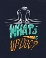 Shop Men's Blue What's Up Doc Graphic Printed T-shirt Navy