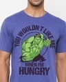 Shop Men's Blue When I'm Hungry Graphic Printed T-shirt