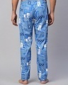 Shop Men's Blue All Over Printed Pyjamas-Full