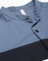 Shop Men's Blue & White Color Block Shirt-Full