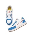 Shop Men's Blue & White Color Block Sneakers