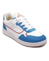 Shop Men's Blue & White Color Block Sneakers