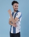 Shop Men's Blue & White Striped Regular Fit Shirt-Design