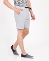 Shop Men's Blue & White Striped Slim Fit Cotton Shorts-Full