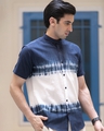 Shop Men's Blue & White Tie & Dye Shirt-Design