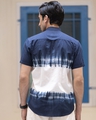 Shop Men's Blue & White Tie & Dye Shirt-Full