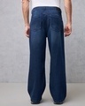 Shop Men's Blue Baggy Wide Leg Jeans-Design