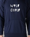 Shop Men's Blue Wild Child Hoodie Sweatshirt-Full