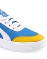 Buy Men's Blue & Yellow Color Block Sneakers Online in India at Bewakoof