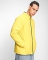 Shop Men's Blue & Yellow Reversible Puffer Jacket-Full