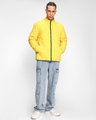 Shop Men's Blue & Yellow Reversible Puffer Jacket