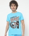 Shop Men's Blue Young & Reckless T-shirt-Front