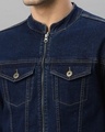 Shop Men's Blue Zipped Jacket