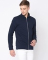 Shop Men's Blue Zipped Jacket-Design
