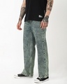 Shop Men's Bluish Green Washed Straight Fit Mid-Rise Jeans-Design