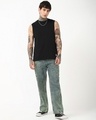 Shop Men's Bluish Green Washed Straight Fit Mid-Rise Jeans-Full
