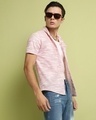 Shop Men's Blush Pink Horizontal Striped Shirt-Design
