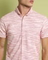 Shop Men's Blush Pink Horizontal Striped Shirt