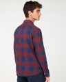 Shop Men's Bold Red & Navy Blue Checked Shirt-Design