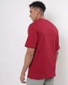 Shop Men's Bold Red Doom Graphic Printed Oversized T-shirt-Full