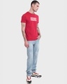 Shop Men's Bold Red Escape Typography T-shirt-Full