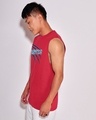Shop Men's Bold Red Hunter Graphic Printed Boxy Fit Vest-Design
