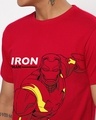 Shop Men's Bold Red Iron Man Graphic Printed T-shirt