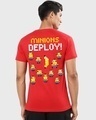 Shop Men's Bold Red Minions Deploy Graphic Printed T-shirt-Design