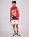 Shop Men's Bold Red Moon Rider Graphic Printed Boxy Fit Vest-Full