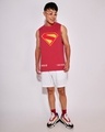 Shop Men's Bold Red Superman Logo Graphic Printed Boxy Fit Vest-Full
