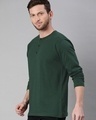 Shop Men's Bottle Green Full Sleeve Henley T-shirt-Design
