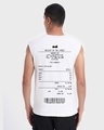 Shop Men's White Brainwashed Typography Oversized Vest-Design