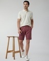 Shop Men's Brick Red Chino Shorts-Full