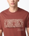 Shop Men's Brick Red Magar Much Graphic Printed T-shirt
