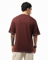 Shop Men's Brick Red Oversized T-shirt-Full