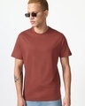 Shop Men's Brick Red T-shirt-Front
