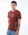 Shop Men's Brick Red The Invincible Graphic Printed T-shirt-Design