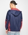 Shop Men's Bright Navy As Slowly As Typography Windcheater Jacket-Design