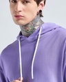 Shop Men's Bright White & Paisley Purple Ombre Oversized Hoodies