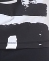 Shop Men's White & Black Graphic Printed Oversized Hooded Vest