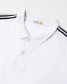 Shop Men's Bright White Tape Polo T-shirt