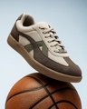 Shop Men's Brown Rippers Sienna Color Block Low-Top Sneakers-Front