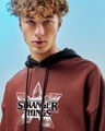 Shop Men's Fudgesickle Brown All Creatures Welcome Graphic Printed Oversized Hoodies