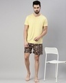 Shop Men's Brown All Over Floral Printed Cotton Boxers