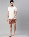 Shop Men's Brown All Over Polka Printed Cotton Boxers