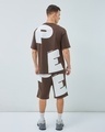Shop Men's Brown All Over Printed Oversized Plus Size Co-ordinates-Design
